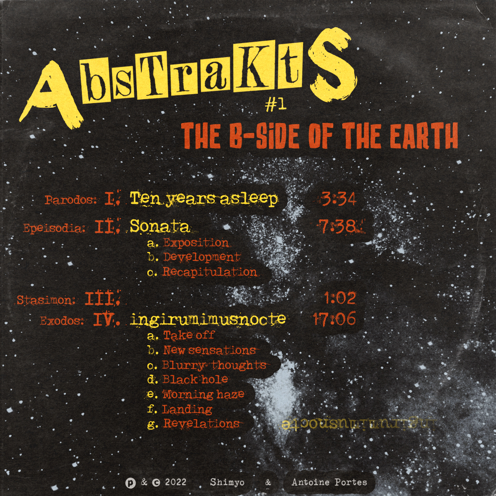 AbstraktS | The B-side of the Earth (2022) — Back cover